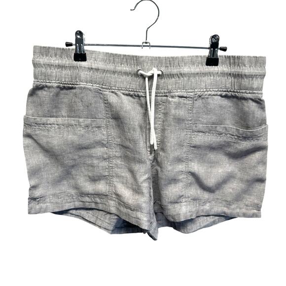 Athleta Cabo Linen 4" Short in Chambray Gray Size 12 - Picture 1 of 10